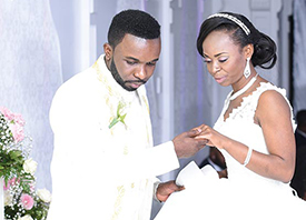 Joel Onekanda et Peguy mariage